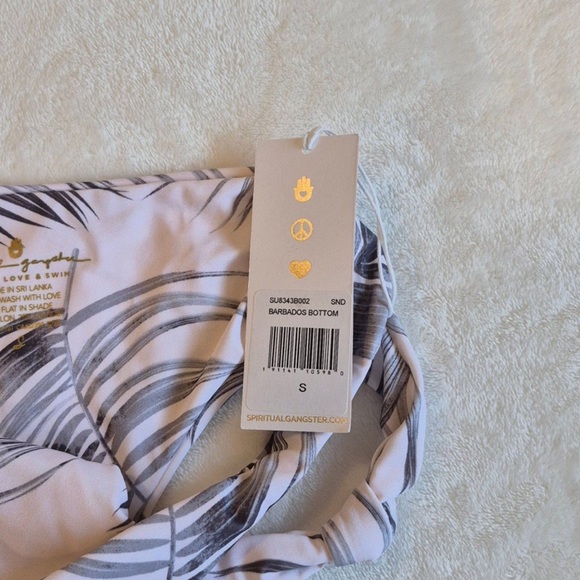 SPIRITUAL GANGSTER Women's Barbados Bottom Swimsuit color SND. Size SMALL. - Picture 7 of 7
